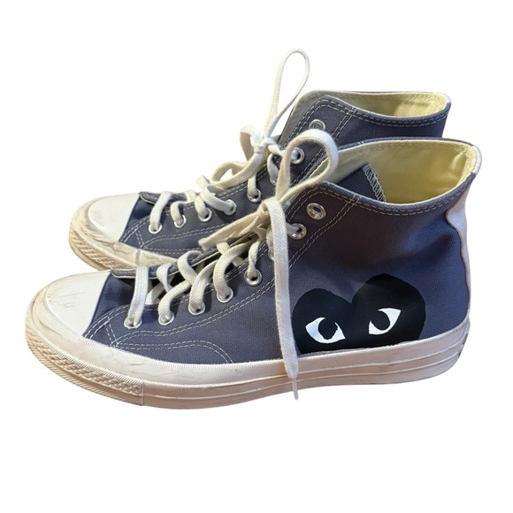 COMME DES GARÇONS PLAY x CONVERSE Black Heart All Star '70 High Size Men’s 9 - Picture 1 of 7